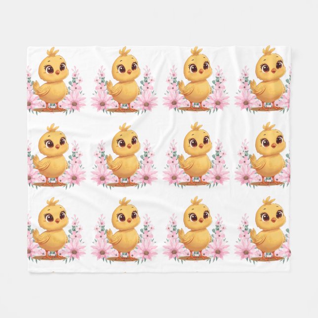 Cozy Chick Fleece Blanket (Framsidan (Horisontell))