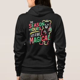 Cozy Christmas Bear Women's Pullover Neon Winter T Shirt