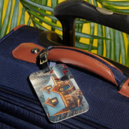 Cozy Christmas Cabin Winter Wonderland Bagagebricka