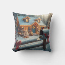 Cozy Christmas Cabin Winter Wonderland