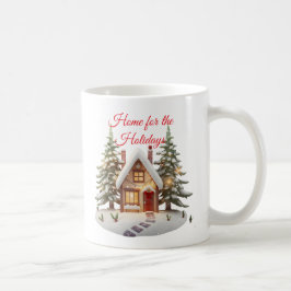 Cozy Christmas Cottage Mug – Watercolor Holiday Co Kaffemugg