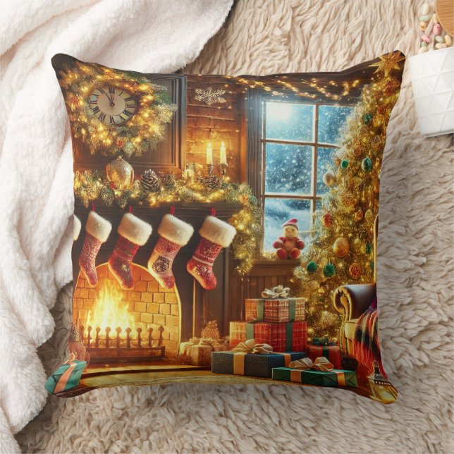 Cozy Christmas Eve Kudde (Filt)