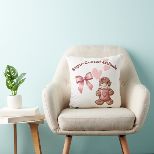 Cozy Christmas Gingerbread Coquette Sweet Kudde (Stol)