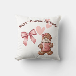 Cozy Christmas Gingerbread Coquette Sweet Kudde