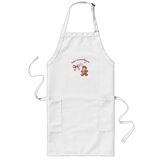 Cozy Christmas Gingerbread Coquette Sweet Långt Förkläde (Framsidan)
