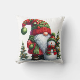 Cozy Christmas Gnome Art – Festive Holiday Kudde