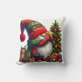 Cozy Christmas Gnome Art – Festive Holiday Kudde