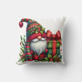 Cozy Christmas Gnome Art – Festive Holiday Kudde