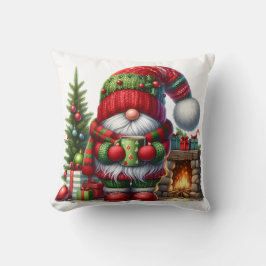 Cozy Christmas Gnome Art – Festive Holiday Kudde