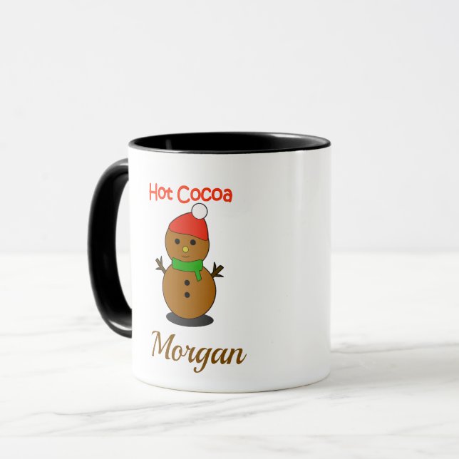 Cozy Christmas Mug – Hot Cocoa Holiday Gift  Mugg (Framsida vänster)