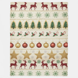 Cozy Christmas Nights Fleece Blanket