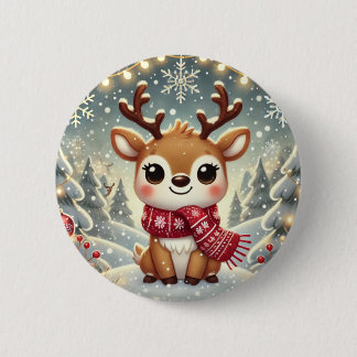 Cozy Christmas Reindeer in a Winter Wonderland Knapp