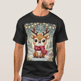 Cozy Christmas Reindeer in a Winter Wonderland T Shirt