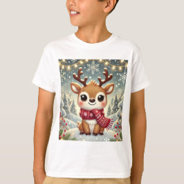 Cozy Christmas Reindeer in a Winter Wonderland T Shirt
