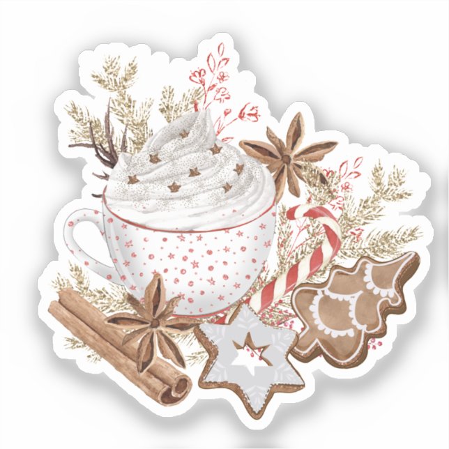 Cozy Christmas Treats Klistermärken (Framsida)