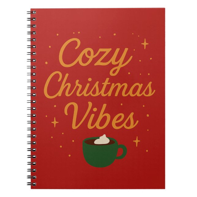 Cozy Christmas Vibes Anteckningsbok (Framsidan)