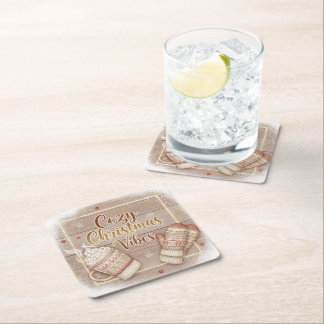 Cozy Christmas Vibes Decorative Pillow Underlägg Papper Kvadrat