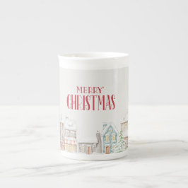 Cozy Christmas Winter Homes Benporslin Mugg