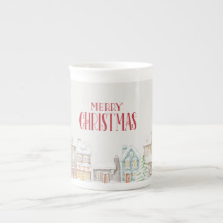 Cozy Christmas Winter Homes Benporslin Mugg