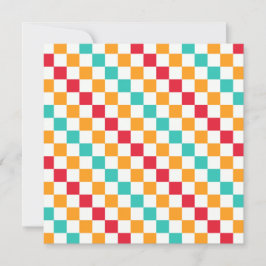 Cozy classroom diagonal checkerboard pattern tack kort
