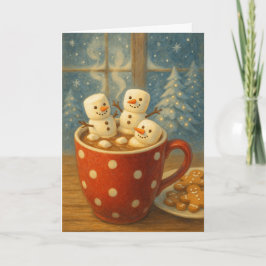 Cozy Cocoa Snowmen Kort