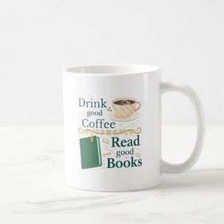 Cozy Coffee & Book Lover Vintage Quote Design Kaffemugg