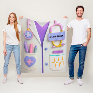 Cozy Doctor Blanket – Heart & Healing Design Fleecefilt