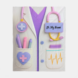 Cozy Doctor Blanket – Heart & Healing Design Fleecefilt