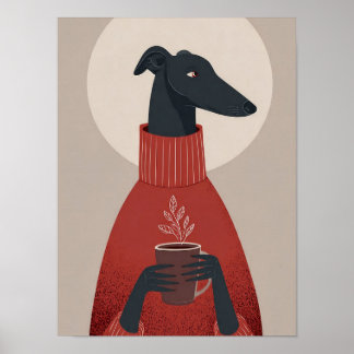 Cozy Dog Art – Mugg & Ånga Poster