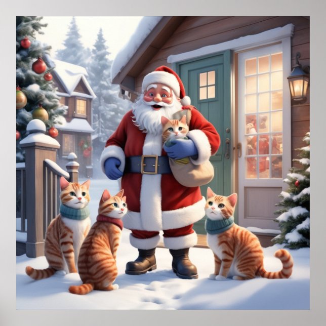 Cozy Doorstep Greeting Poster (Framsidan)