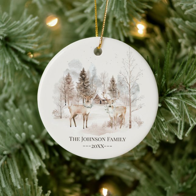 Cozy Elegant Family Christmas Ornament (Träd)