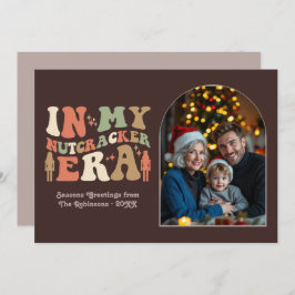 Cozy Espresso In My Nutcracker Era Christmas Photo Julkort