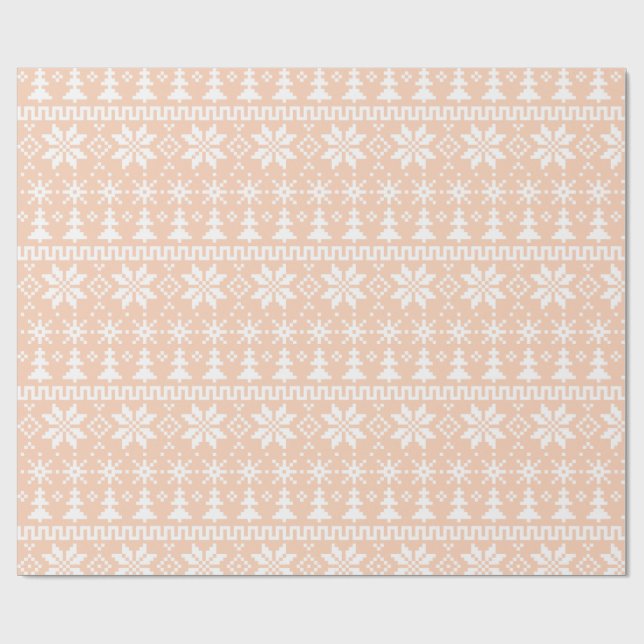 Cozy Fair Isle Presentpapper (Platt)
