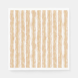 Cozy Fall Baby Shower | Neutral Cream & orange Pappersservett