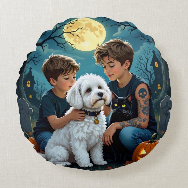 Cozy Fall Decor for Home & Parties Rund Kudde (Framsidan)