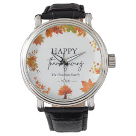 Cozy Fall Thanksgiving Dinner Party Armbandsur