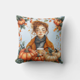 Cozy, Fall Themed Throw Pillow Kudde