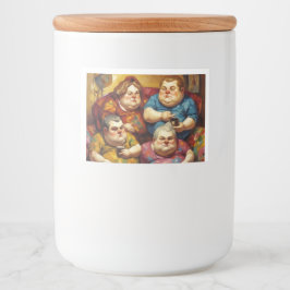 Cozy Family Jar Label Mat Etiketter