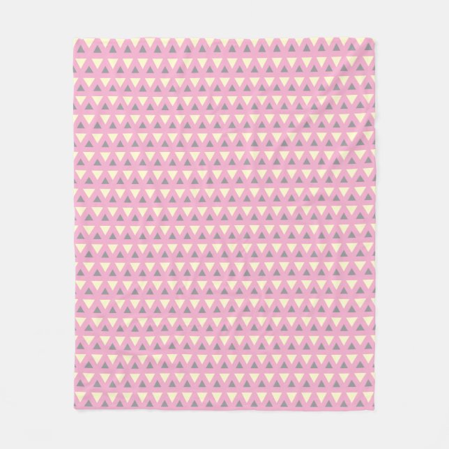 Cozy Fleece Blanket  Modern Geometric Pattern (Framsidan)
