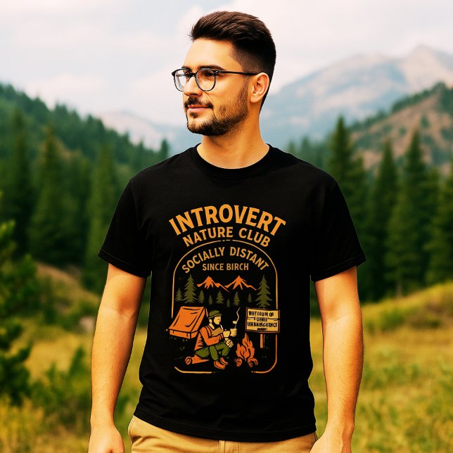 Cozy Forest Escape for Quiet Souls T Shirt (Introvert Nature Club)