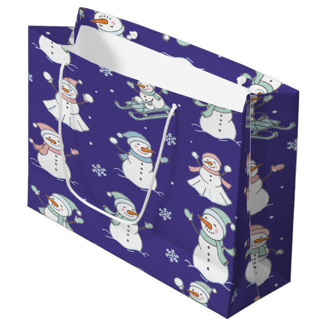 Cozy Frosted Snowman Winter (Framsidan Vinklad)