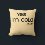 Cozy Funny Winter, Tis the Season to Be Freezin Kudde<br><div class="desc">The perfect gift for anyone who survives winter with a smile. Made for cold weather lovers who never lose their sense of humor.</div>