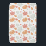 Cozy Ghosts & Pumpkins Autumn Pattern iPad Mini Skydd<br><div class="desc">Welcome fall with this cute and cozy seamless pattern featuring playful pastel ghosts, plump orange pumpkins, and soft red maple leaves. Hand-drawn with a watercolor feel, this design adds a warm, whimsical charm to any product—from phone cases and mugs to tote bags, notebooks, and wrapping paper. Perfect for Halloween lovers...</div>