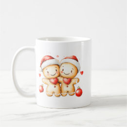 Cozy Gingerbread Man Hug | Festive Holiday Mug Kaffemugg