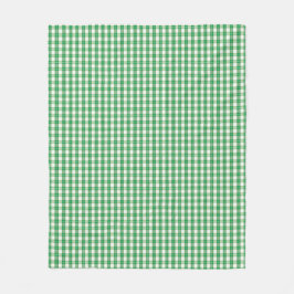 Cozy Green Plaid Rustic Christmas Cabin Fleecefilt