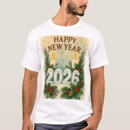 cozy happy new year 2026 family tshirt t shirt