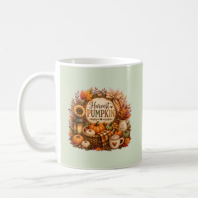 Cozy Harvest Pumpkin / Cosecha Acogedora Kaffemugg (Vänster)