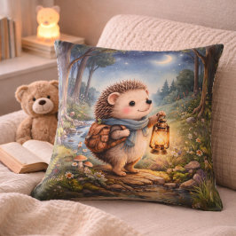 Cozy Hedgehog Lantern Kids Room & Nursery Kudde