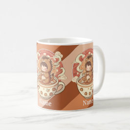 Cozy Hedgehog Morning Coffee Ceramic Mug Kaffemugg