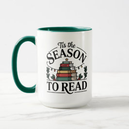 Cozy Holiday Reading Stack Mugg